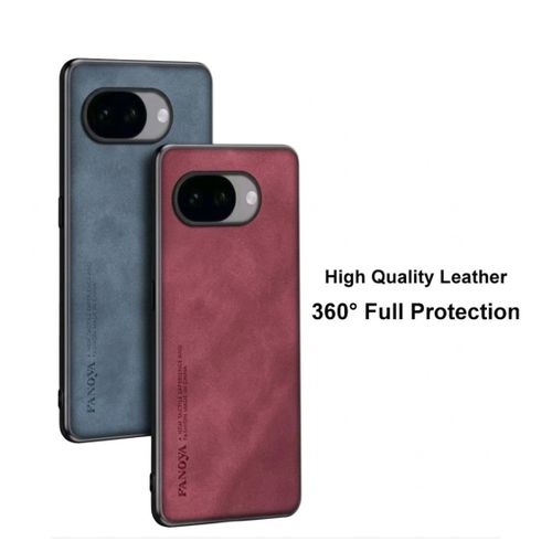 Coque PREMIUM POUR GOOGLE PIXEL 8A ( Couleur Rouge-vin )- ÉLÉGANTE,LÉGÈRE ET ULTRA FINE AVEC FINITION DOS EN SIMILI-CUIR ANTI-DÉRAPANTE