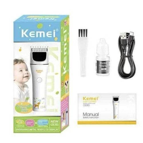 Kemei Tondeuse Electrique Portable Pour Bébé & Enfants - Rechargeable & Silencieux