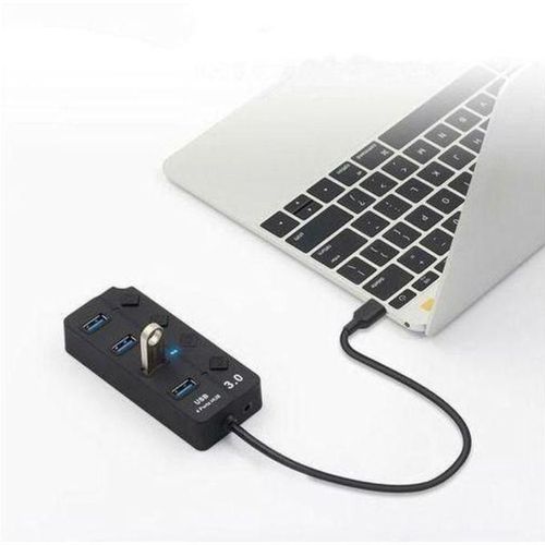 MultiPort HUB Usb 3.0, 4 Ports Haute Vitesse, Pour PC De Bureau, Adaptateur D'ordinateur Portable JY