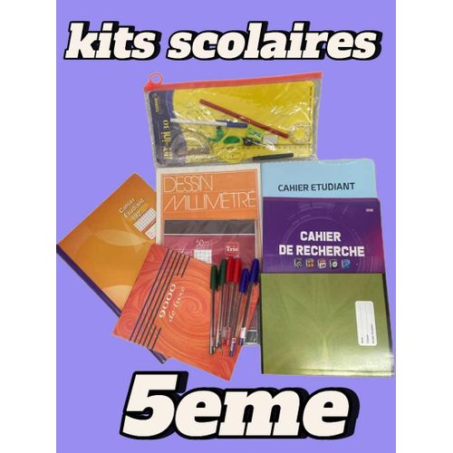 KITS SCOLAIRES 5ème de 24 pièces