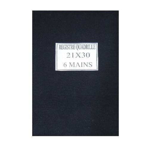 Registre Quadrille 21x30 - 6 Mains
