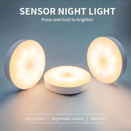 Veilleuse LED Nuit Rechargeable avec Détecteur de Mouvement – Sans Fil Sous Meuble– Lumière Chaude
