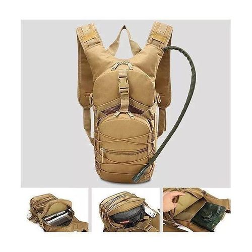 AGREABLE Sac A DOS D'HYDRATATION TACTIQUE 3L, POUR RANDONNEE EN PLEIN AIR, CAMELBACK ESCALADE, TREKKING, VELO, MILITAIRE, SACS D'EAU POTABLE
