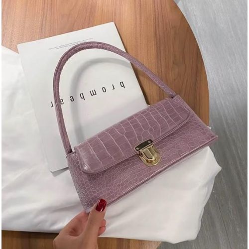 Sac porté épaule coréen nouveau modèle en PU (simili cuir), fermeture à loquet, polyvalent pour femme