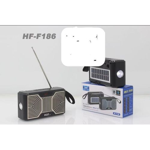 Radio FM solaire + lampe