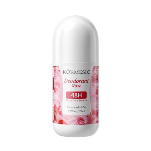 Deodorant Roll On Rose Fraicheur Longue Duree Parfum Floral Doux Soin Aisselles Usage Quotidien