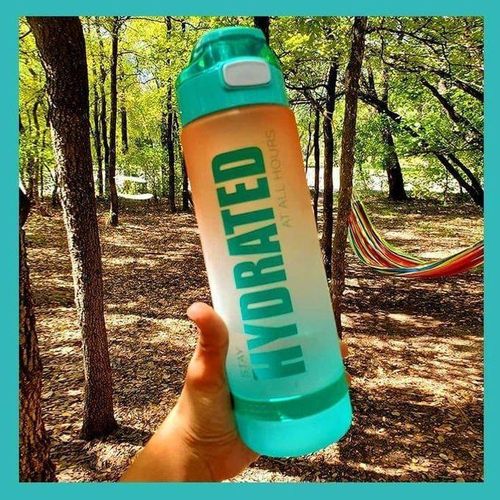 Nouvelle Bouteille D'eau De Sport De 1000 Ml/33,8 Oz De Couleur Dégradée, - Incassable GV