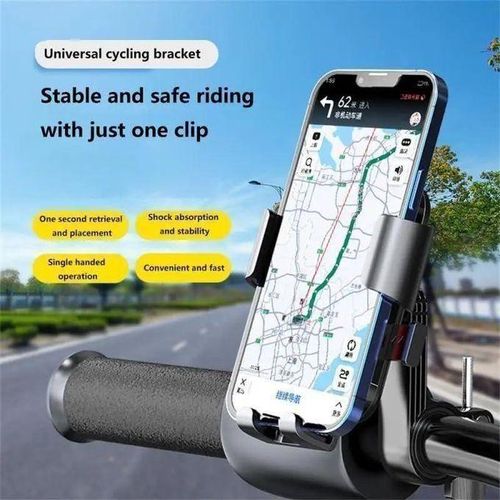Support De Téléphone Ajustable Pour Guidon De Vélo Et Moto