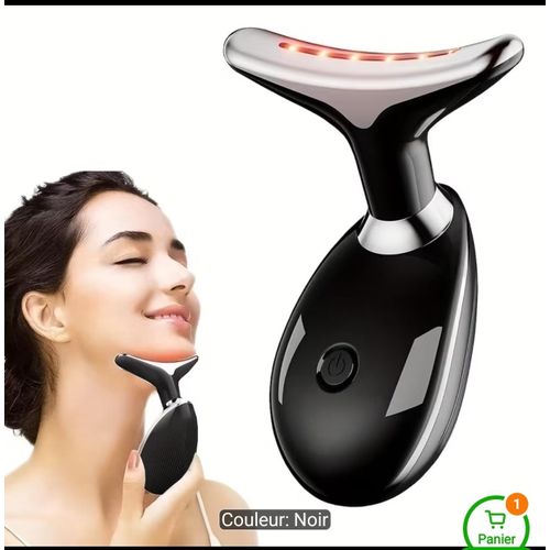 Appareil de Massage Cervical et Visage Chauffant LED