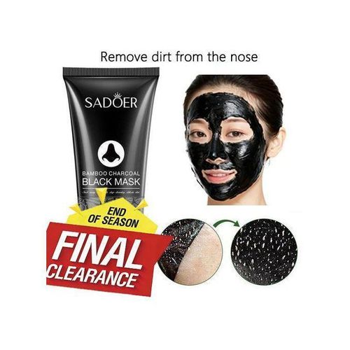 Déchirer le masque facial Masque noir Nettoyage profond Masque d'élimination de tête noire de charbon de bambou-