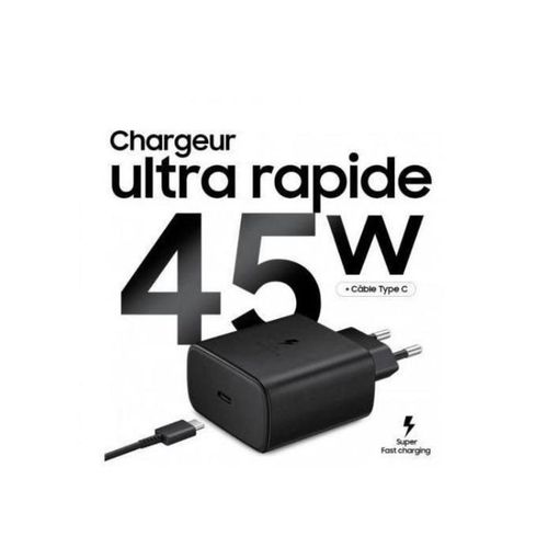 Chargeur 45W Ultra Rapide Compatible Samsung TRAVEL ADAPTER TYPE C