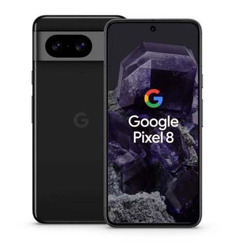 Pixel 8 6.2 Pouces ( 128GB -8GB RAM) Black-4575mAh- 50Mpx Double- 1Sim et esim