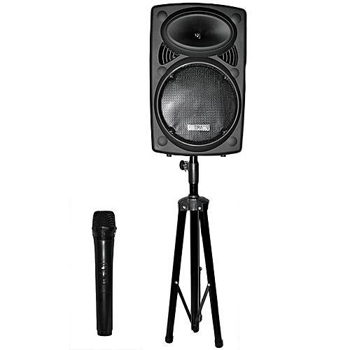 Sono Portable + Trépied + Micro - D12 - Noir