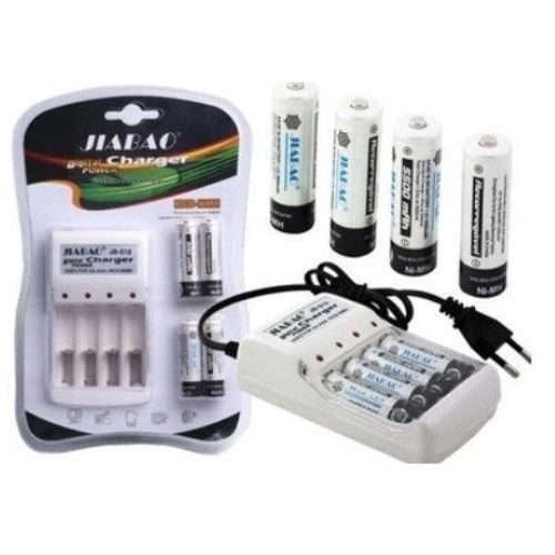 Chargeur De Pile +4 Piles Rechargeable