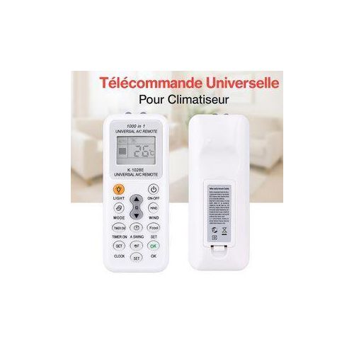 Tlcommande Climatiseur Universelle Fontion De Recherche Automatique - Blanc