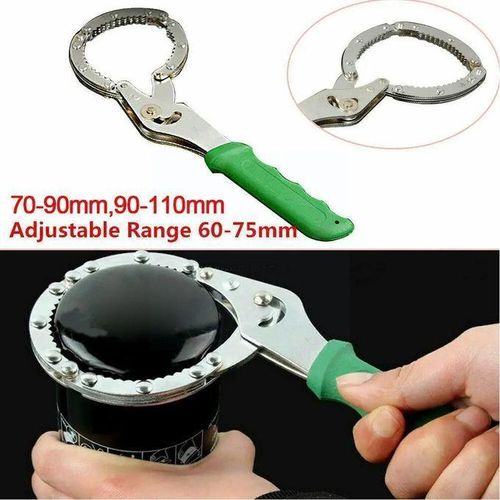 Clé De Filtre à Huile En Acier Pour Voiture, Outil D'Entretien Automobile, Sangle D'Extraction, Réglable BN