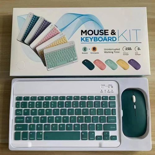 Kit Clavier et Souris Sans Fil Rechargeable – Design Compact et Élégant