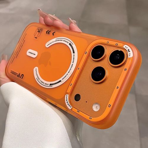 Coque iphone 17 pro Max trans orange U