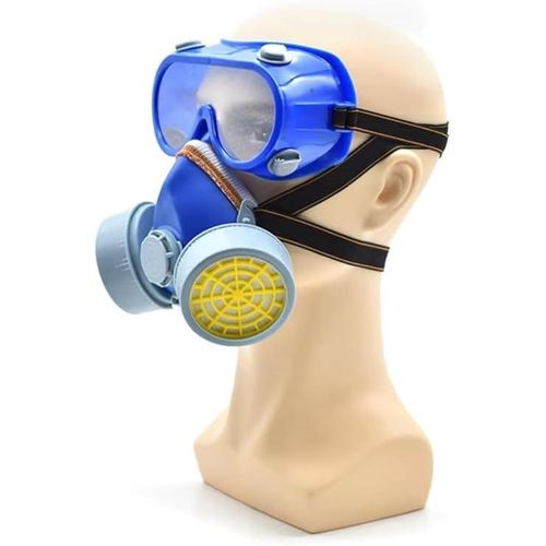 Masque respiratoire demi-visage avec filtres masques gaz pour travaux de construction peinture poussire pulvrisation soudage ponage