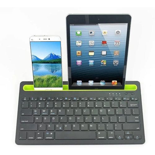 Clavier Bluetooth sans fil multi-appareils pour téléphones et tablettes iOS, Android et Windows
