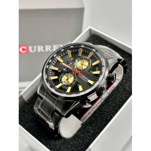 Curren Bracelet De Montre Pour Homme, Date, Affaires, Sous-cadran à Six Aiguilles -