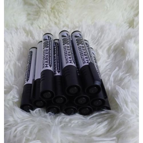 Marker effaçable pour tableau blanc 12 Noir