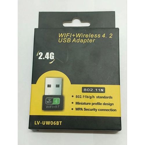 Adaptateur USB Wi-Fi sans fil avec Bluetooth
