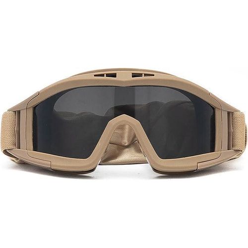 Lunettes de sécurité ta-ctiques, lunettes antibuée, adaptées à la chasse et à l'équitation (comprend 3 verres)