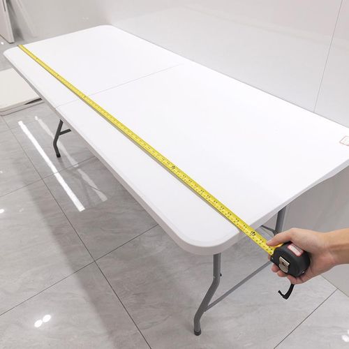Table Pliante Longue en Résine Blanche - Idéale pour Camping, Jardin, Fêtes et Pique-niques 8 places