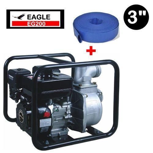 Motopompe WP-30 + Tuyau 50M - EAGLE TRES PUISSANT Multicolore