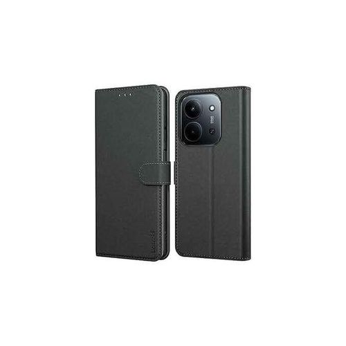Etui A Rabat Xiaomi Redmi 15C + 1 Antichoc - Noir