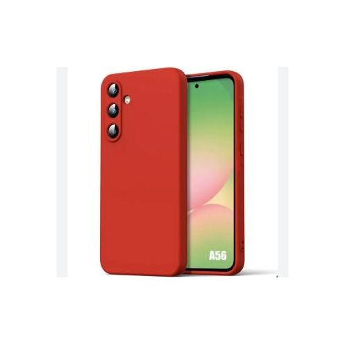 Coque En Silicone Compatible Samsung Galaxy A56 - ROUGE