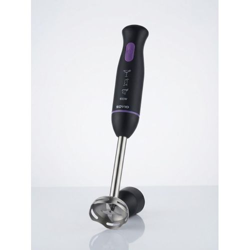 Mixeur Plongeant SOVIO SO-618A - 800W - 4 Lames - Pour Soupes, Purées et Sauces - Noir