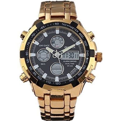Quamer Superbe Montres Quamer - Couleur Or FOND NOIR