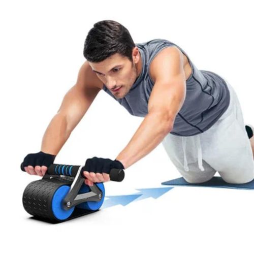 Pack 2 Roues Abdominales Double Rouleau Professionnelle – Appareil de Fitness pour Musclage Abdos, Ventre Plat et Renforcement Gainage