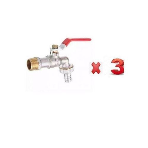 Lot De 03 Robinets De Cuisine - Lavabo 15 Mm