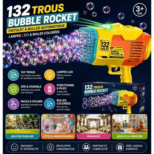 132 Trous Bubble Rocket