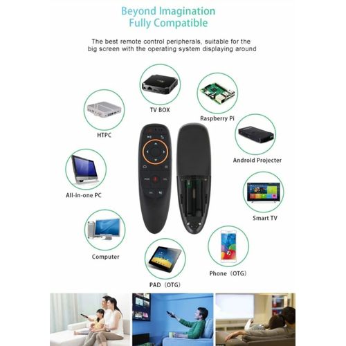 Tlcommande Air Mouse G10S Vocale Avec Gyroscope Pour Android TV Box - Noir