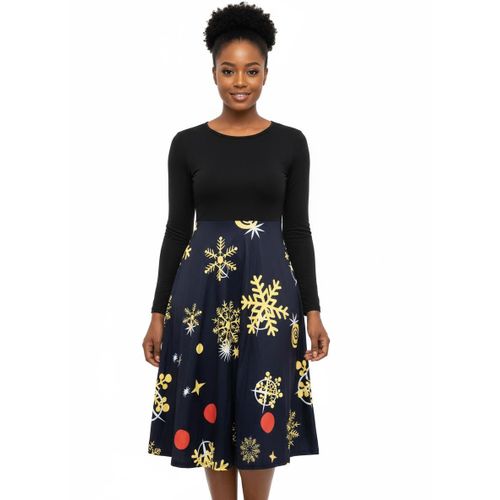 Robe à manches longues pour femme, style décontracté ou de soirée, ZK140004