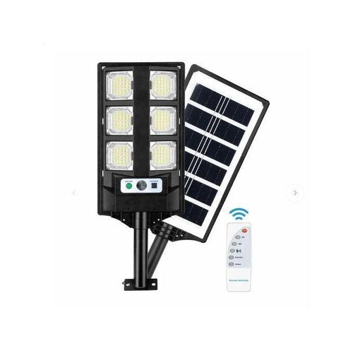 Lampe solaire rue avec Panneau Solaire Intégré, 6 DIRIGÉ Fort, Télécommande, capteurs de Lumière, Résistance À Eau de gros