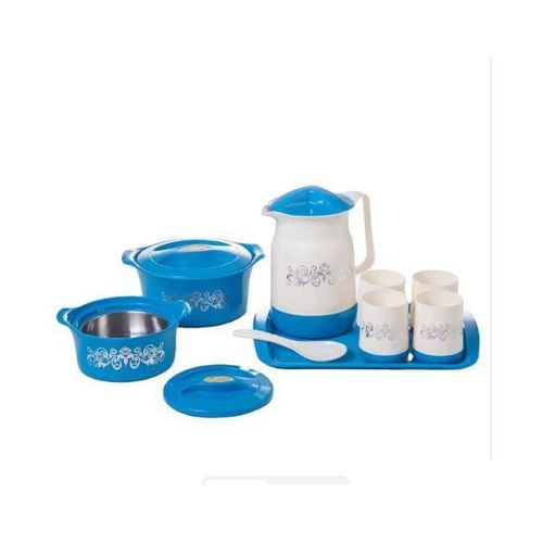 Ensemble de récipient pour conservation de la chaleur, chauffe-aliments avec baril distributeur de lait, thé et café