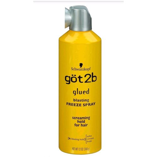 Spray Fixant pour Cheveux à Fixation Extrême göt2b Glued- Jaune.
