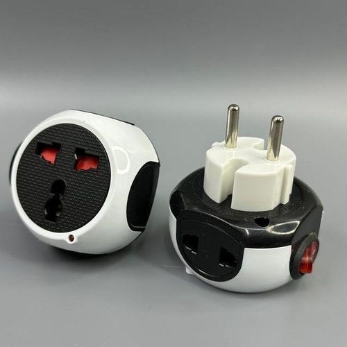 Adaptateur Prise Murale Universel 16A 250V Type E/F Schuko, avec Interrupteur Électrique – multiprise secteur..