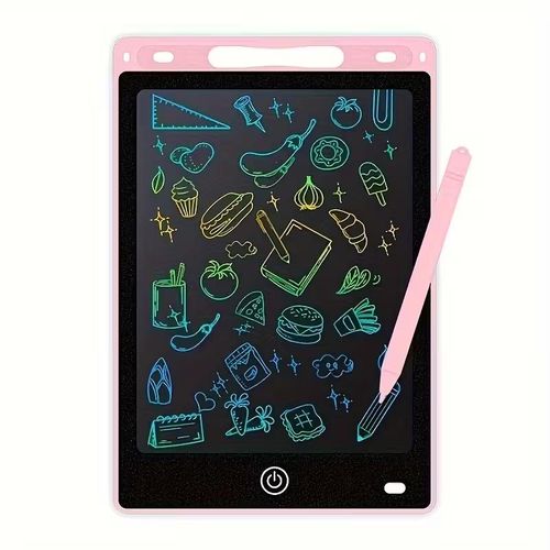 Tablette d’Écriture LCD 8.5 Pouces pour Enfants – Ardoise Magique Effaçable, Planche d’Apprentissage Réutilisable (Rose)