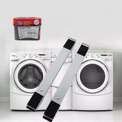 Support Réfrigérateur Télescopique + Désodorisant Frigo Cuisinière, Machine à Laver, Meuble