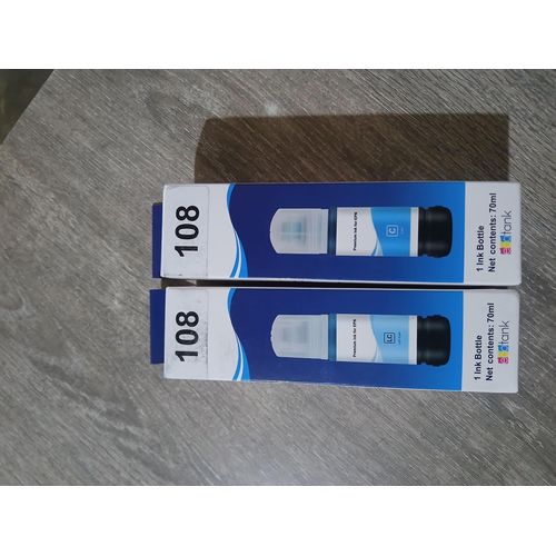 Kit Encre Ecotank 108 - Bleu (C) ET Bleu Clair (LC)