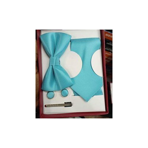 Coffret Cravate 05 éléments - TURQUOISE