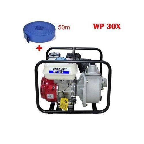 Moto Pompe 3 Pouces WP-30X A021KJ + Tuyau De Refoulement 50m à Caractère Professionnel Et Durable