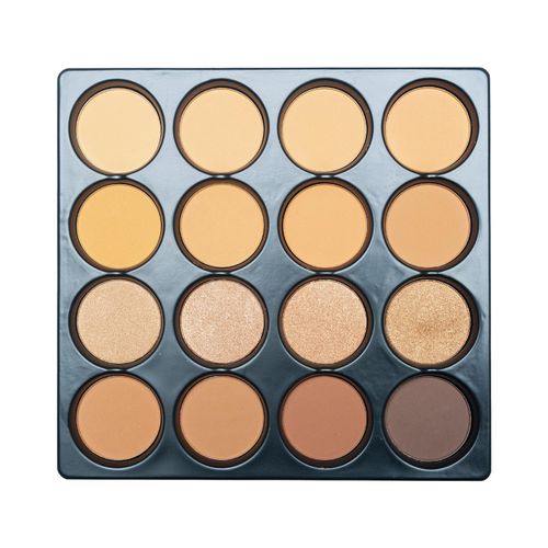 Palette de poudre compacte 16 couleurs, palette de contour 12 couleurs et highlighter 4 couleurs, cosmétiques pour le visage à couvrance totale, mat, naturel et longue tenue.