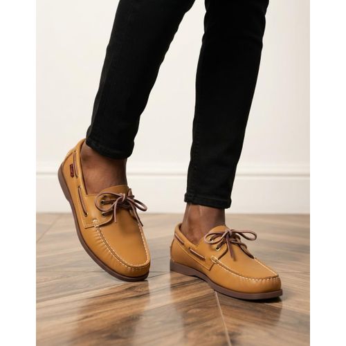Baladeuse En Cuir Pour Hommes-jaune